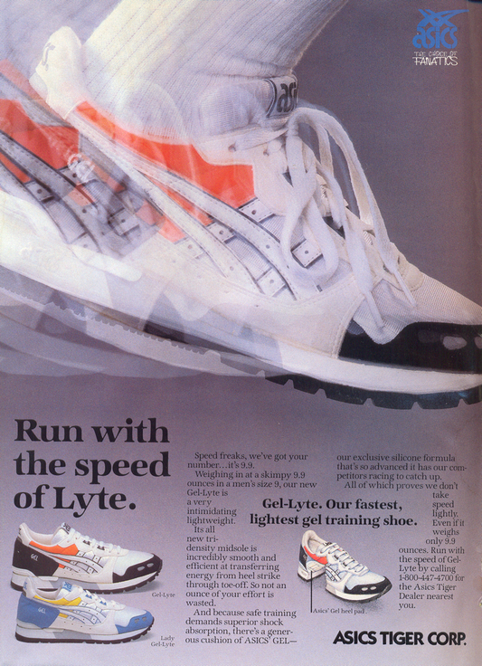 Retro Ad - November 1987 - Asics Gel-Lyte