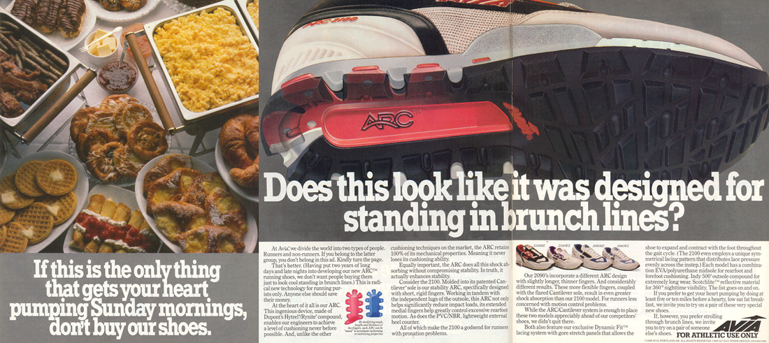 Retro Ad From March 1989, Avia Brunch