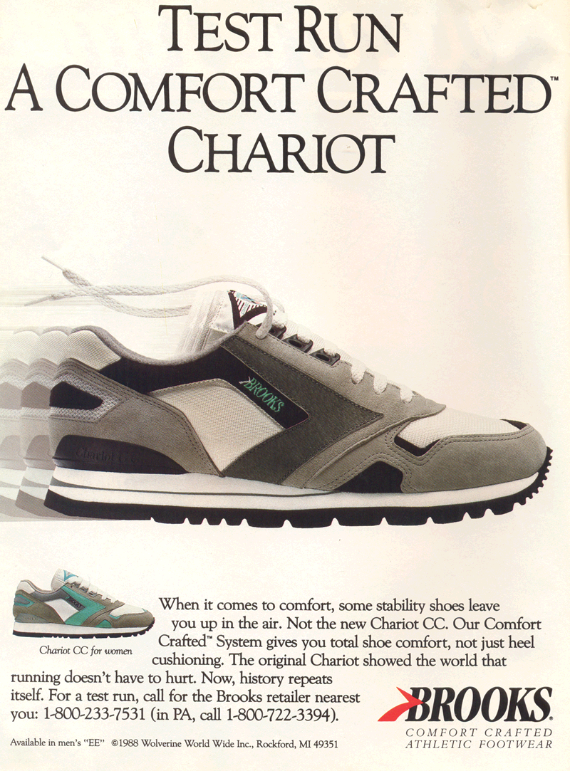 Retro Ad From September 1988, Brooks Chariot CC