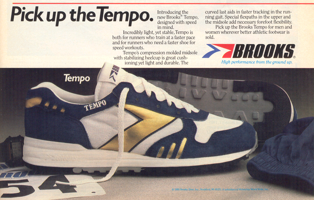 Retro Ad - July 1985 - Brooks Tempo