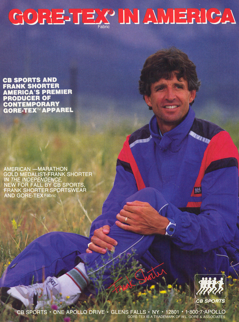 Retro Ad From December 1988, Gore-Tex with Frank Shorter