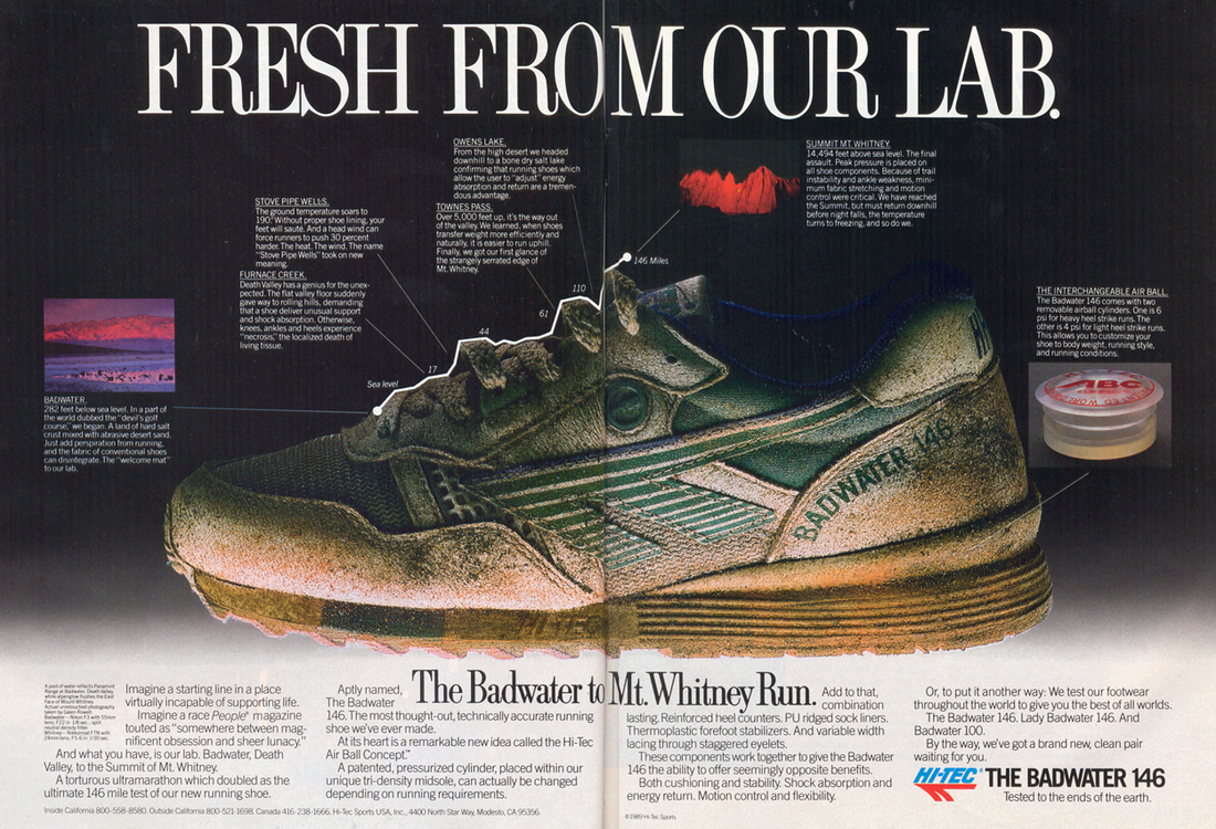 Retro Ad From June 1989, Hi-Tec Badwater 146