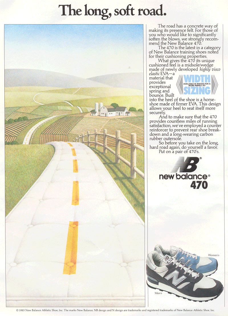 Retro Ad From October 1985, The New Balance 470