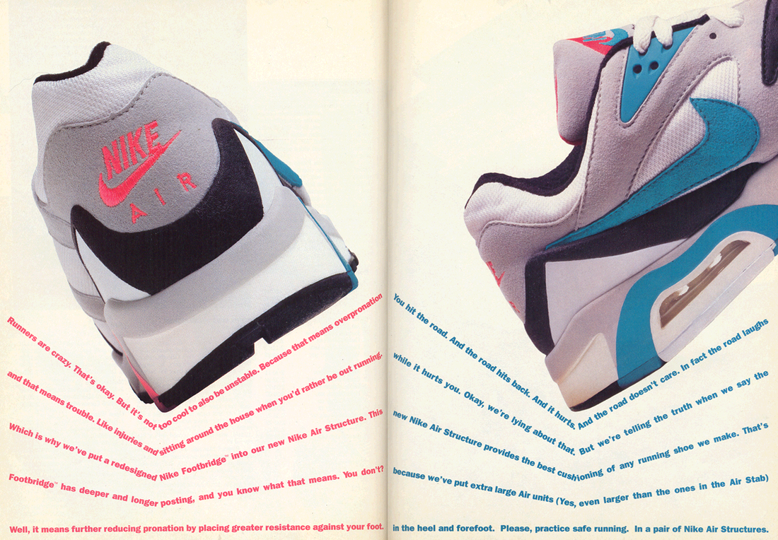 Retro Ad From January 1991 - Nike Air Structure