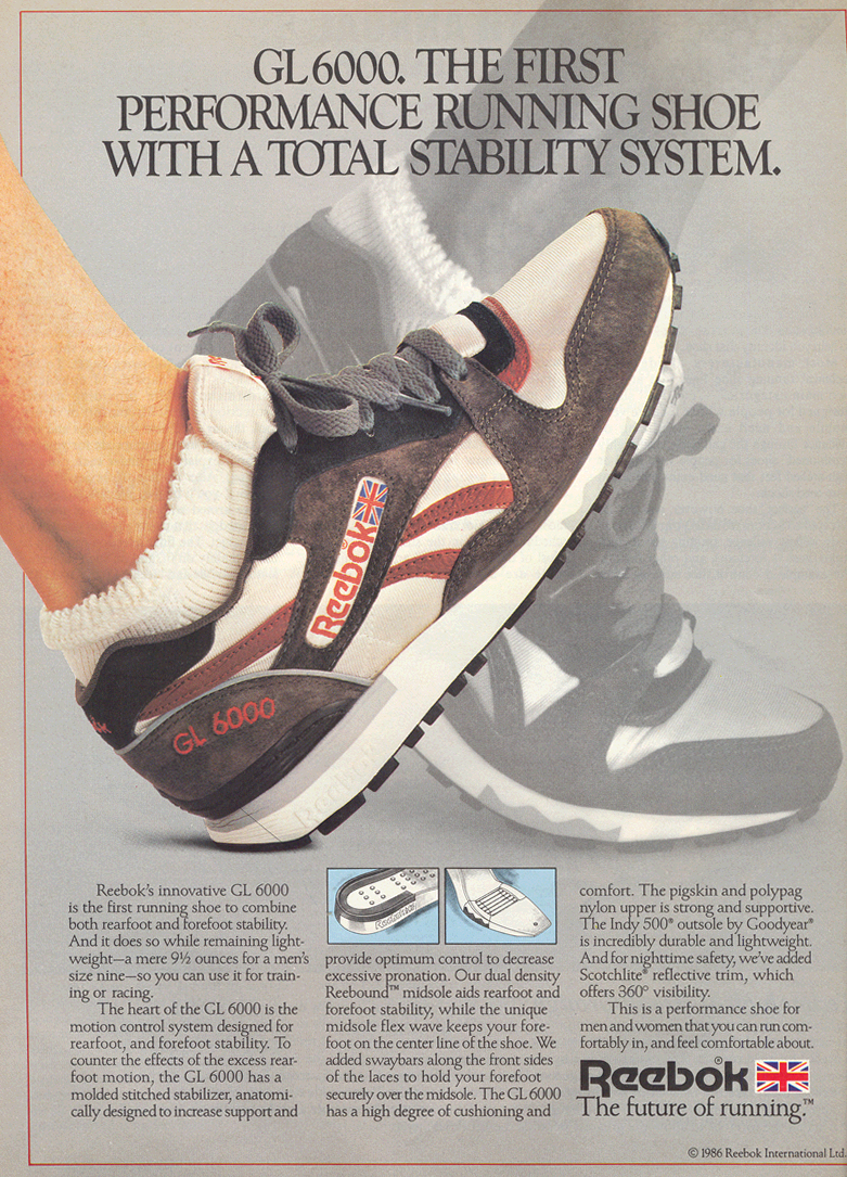 Retro Ad From October 1986, Reebok GL6000