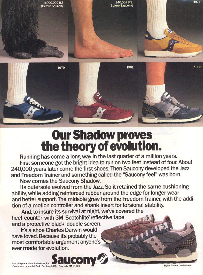 Retro Ad From October 1985, The Evolution Of The Saucony Shadow