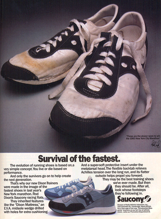 Retro Ad From September 1984, The Saucony Dixon