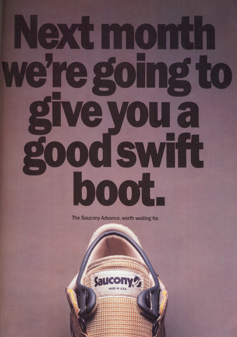 Retro Ad From September 1984, The Saucony Advance