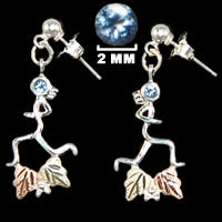 Silver "Atalanta" Runner w/ Black Hills Gold and Birthstone Earrings image 3