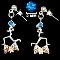 Silver "Atalanta" Runner w/ Black Hills Gold and Birthstone Earrings image 9