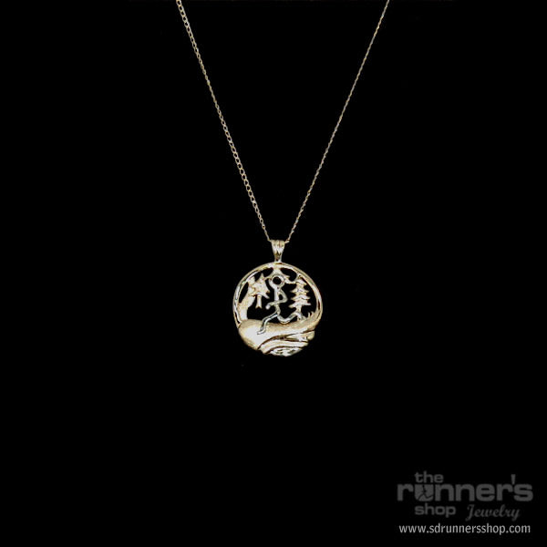 Gold Forest w/ Gold "Hermes" Runner Necklace image 0