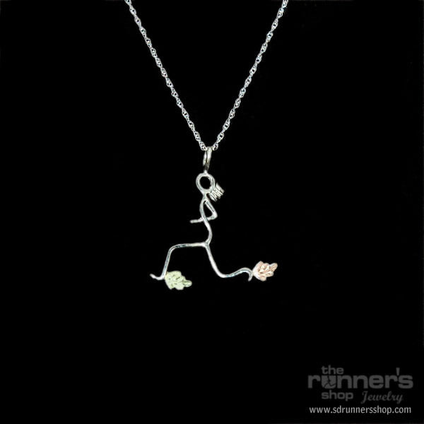 Silver "Iris" Runner w/ Black Hills Gold Necklace image 0