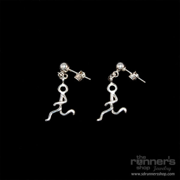 Silver "Hermes" Runner Post Earrings image 0