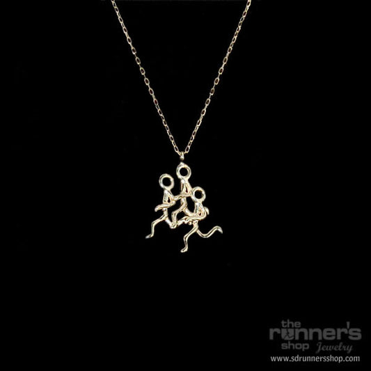 Gold "Hermes" Runner Trio Necklace image 0