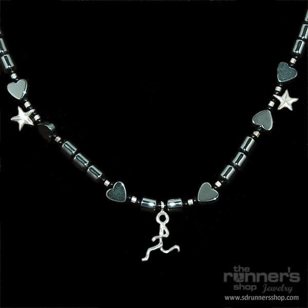 Hematite Star "Atalanta" Runner Necklace image 0