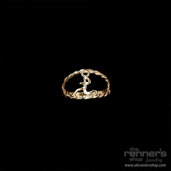 Gold "Hermes" Runner Rope Ring image 0