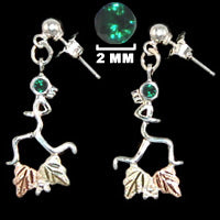 Silver "Atalanta" Runner w/ Black Hills Gold and Birthstone Earrings image 5