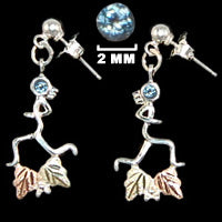 Silver "Atalanta" Runner w/ Black Hills Gold and Birthstone Earrings image 12