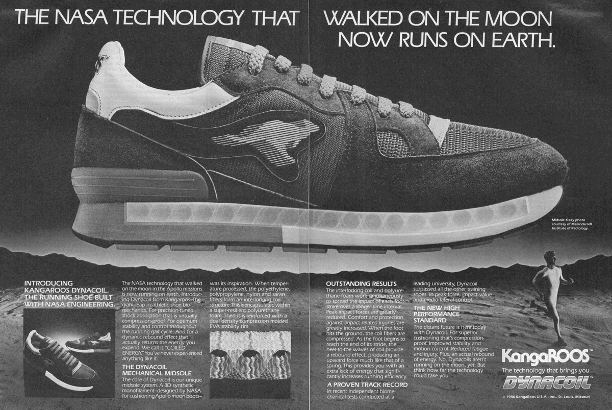 Retro Ad â€“ June 1986 â€“ KangaROOS Dynacoil | The Runner's Shop
